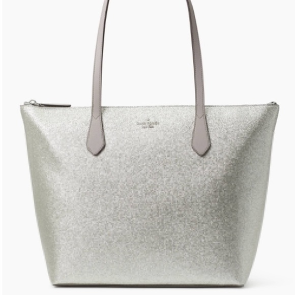 Kate spade joeley light metallic silver tote - Picture 2 of 5